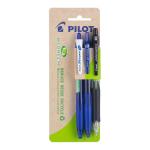 Pilot 20505 BeGreen Pen Assorted Pack of Rexgrip, G-Knock and Progrex - Pack of 3