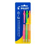Pilot 20948 G2 Gel Pen Fine Neon PGO - Pack of 3