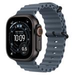Apple 49mm Ocean Band Extension Black Titanium Finish - Anchor Blue