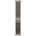 Apple 49mm Milanese Loop Medium - Natural Titanium