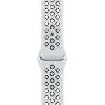 Apple 45mm Pure Platinum/Black Nike Sport Band - Regular