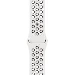 Apple 45mm Nike Sport Band - Summit White/Black - Compatible with Apple Watch Series 7(45mm), Series 8(45mm), Ultra(49mm)