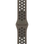 Apple 45mm Nike Sport Band - Olive Grey/Black - Compatible with Apple Watch Series 7(45mm), Series 8(45mm), Ultra(49mm)