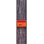Apple 46mm Nike Sport Loop - Blue/Red - Compatible with Apple Watch Series 10 (46mm)