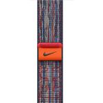 Apple 40mm Nike Sport Loop - Blue/Red - Compatible with Apple Watch Series 10 (42mm) /9/8/7 (41mm)