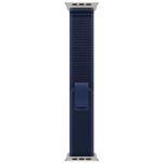 Apple 49mm Trail Loop - Blue, Natural Titanium Finish, M/L
