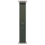 Apple 49mm Trail Loop - Green, Natural Titanium Finish, M/L
