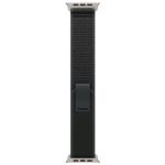 Apple 49mm Trail Loop - Black, Natural Titanium Finish, M/L