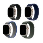42mm/41mm/40mm/38mm - 4 Pack Nylon Sport Strap for Apple Watch (Black/Midnight Blue/Dark Green/Blue Grey) Compatible with Apple Watch Series 11/10/9/8/7/6/SE/5/4/3/2/1/SE