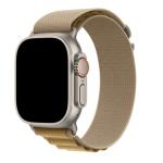 49mm/46mm/45mm/44mm - Brown Nylon Strap for Apple Watch , Compatible with Apple Watch Ultra 1/2/3, Series 11/10/9/8/7/6/SE/5/4/3/2/1
