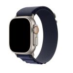 49mm/46mm/45mm/44mm - Navy Blue Nylon Strap for Apple Watch , Compatible with Apple Watch Ultra 1/2/3, Series 11/10/9/8/7/6/SE/5/4/3/2/1