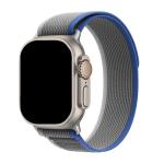 49mm/46mm/45mm/44mm - Blue/Grey Nylon Sport Strap for Apple Watch , Compatible with Apple Watch Ultra 1/2/3, Series 11/10/9/8/7/6/SE/5/4/3/2/1