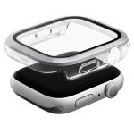 Uniq Apple Watch Series 11 (42mm) / Series 10 (42mm) Voute Watch Case - Silver - 9H Curved Tempered Glass Screen Protector - Slim PC bumper