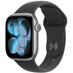Apple Watch Series 11 (GPS + Cellular) 42mm - Space Grey Aluminium Case with Black Sport Band - M/L