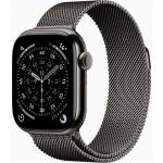 Apple Watch Series 11 (GPS + Cellular) 42mm - Slate Titanium Case with Slate Milanese Loop