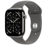 Apple Watch Series 11 (GPS + Cellular) 46mm - Natural Titanium Case with Stone Grey Sport Band - M/L