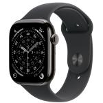 Apple Watch Series 11 (GPS + Cellular) 46mm - Slate Titanium Case with Black Sport Band - S/M