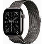 Apple Watch Series 11 (GPS + Cellular) 46mm - Slate Titanium Case with Slate Milanese Loop - S/M
