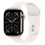 Apple Watch Series 11 (GPS + Cellular) 46mm - Gold Titanium Case with Light Blush Sport Band - S/M