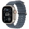 Apple Watch Ultra 3 (GPS + Cellular) 49mm - Natural Titanium Case with Anchor Blue Ocean Band Apple Watch Ultra 3 (GPS + Cellular) 49mm - Natural Titanium Case with Anchor Blue Ocean Band