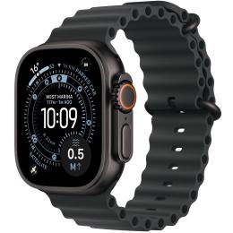 Apple Watch Ultra 3 (GPS + Cellular) 49mm - Black Titanium Case with Black Ocean Band