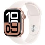 Apple Watch Series 10 (GPS) 42mm - Rose Gold Aluminium Case with Light Blush Sport Band - S/M