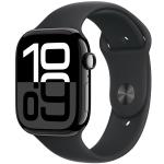 Apple Watch Series 10 (GPS) 46mm - Jet Black Aluminium Case with Black Sport Band - M/L