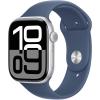Apple Watch Series 10 (GPS + Cellular) 46mm - Silver Aluminium Case with Denim Sport Band - M/L Apple Watch Series 10 (GPS + Cellular) 46mm - Silver Aluminium Case with Denim Sport Band - M/L