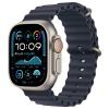 Apple Watch Ultra 2 (GPS + Cellular) 49mm - Natural Titanium Case with Navy Ocean Band Apple Watch Ultra 2 (GPS + Cellular) 49mm - Natural Titanium Case with Navy Ocean Band