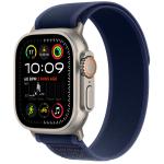 Apple Watch Ultra 2 (GPS + Cellular) 49mm - Natural Titanium Case with Blue Trail Loop - S/M