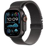 Apple Watch Ultra 2 (GPS + Cellular) 49mm - Black Titanium Case with Black Titanium Milanese Loop - Small