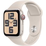 Apple Watch SE (2nd Gen) (GPS + Cellular) 40mm - Starlight Aluminium Case with Starlight Sport Band - S/M