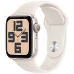 Apple Watch SE (2nd Gen) (GPS) 40mm - Starlight Aluminium Case with Starlight Sport Band - M/L