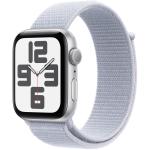Apple Watch SE (2nd Gen) (GPS) 44mm - Silver Aluminium Case with Blue Cloud Sport Loop