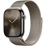 Apple Watch Series 10 (GPS + Cellular) 46mm - Natural Titanium Case with Natural Milanese Loop - S/M