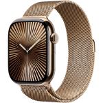 Apple Watch Series 10 (GPS + Cellular) 46mm - Gold Titanium Case with Gold Milanese Loop - S/M