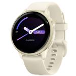 Garmin vivoactive 6 GPS Smartwatch - Lunar Gold / Bone Band
