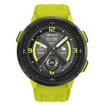 HiFuture MIX3 Smart Watch - Fluorescent Yellow 1.43" AMOLED Display - Up to 10 Days Battery Life - 3ATM Water Resistance - Compass and Altimeter - 24/7 Heart Rate Monitoring - Bluetooth Calling