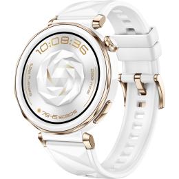 Huawei Watch GT 5 Pro 42mm Smart Watch - White with Ceramic Case and White Fluoroelastomer Strap 1.32" AMOLED Display - Up to 7 Days Battery Life - 5ATM IP69K Water Resistance - Golf Maps - 40m Diving - ECG (Electrocardiogram) - Dual-Band G