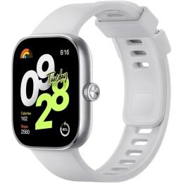 Xiaomi Redmi Watch 4 Smart Watch - Silver Grey 1.97" AMOLED Display - Built-in GPS - Up to 20 Days Battery Life - Heart Rate, Blood Oxygen and Sleep Tracking - 5ATM Water Resistance