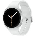 Samsung Galaxy Watch8 40mm (Bluetooth) - Silver Google Wear OS - Galaxy AI - Dual-Band GPS - 5ATM + IP68/MIL-STD-810H - SOS/Fall Detection - ECG - Health and Fitness Tracking