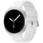 Samsung Galaxy Watch8 40mm (LTE) - Silver Google Wear OS - Galaxy AI - Dual-Band GPS - 5ATM + IP68/MIL-STD-810H - SOS/Fall Detection - ECG - Health and Fitness Tracking