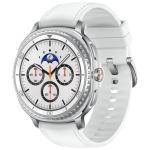 Samsung Galaxy Watch8 Classic 46mm (LTE) - White Google Wear OS - Galaxy AI - Signature Rotating Bezel - Up to 30 Hrs Battery Life - Dual-Band GPS - 5ATM + IP68/MIL-STD-810H - SOS/Fall Detection - ECG - Health and Fitness Tracking