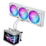 ASUS ROG RYUO IV 360 ARGB White All in one Water Cooling with 6.7' Inch AMOLED Display, Support Intel LGA 1851 / 1700 / 1200 / 115X / 2011 / 2011-3 / 2066, AMD AM5 / AM4