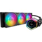 Cooler Master MasterLiquid ION 360 Water Cooling Gen X Dual Chamber Design, 2.1-inch LCD Screen Customisable via MasterCTRL, Mobius 120P ARGB Fans, 360mm Radiator Support LGA 1851/ 1700/ 1200/ 115X, AM5, AM4