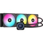 Corsair iCUE H170i Elite LCD XT Water Cooling CPU Cooler 420mm Radiator, For Intel 1851 / 1700 / 1200 / 115X / 2011 / 2066, AMD AM5 / AM4