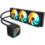 Gigabyte GAMING 360 Black Liquid CPU Cooler with ARGB lighting (Daisy Chain Quick Connect Fans) Intel 1851 / 1700 / 115X / 1200;  AMD AM5 / AM4
