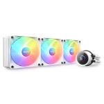 NZXT Kraken 360 RGB White 360mm AiO Water Cooling with 1.54 inch square LCD Display, for Intel Socket LGA 1851/ 1700 / 1200 / 115X, AMD AM5 / AM4 / sTRX4* / TR4* (*Threadripper bracket not included)