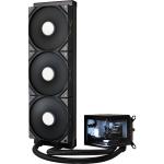TRYX Panorama 360mm Black 360mm AiO Water Cooling With 6.5 inch L-Shaped AMOLED Screen With 2K Resolution Support Intel LGA 1851/ 1700 / 115X, AMD AM5 / AM4