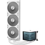 TRYX Panorama 360mm White 360mm AiO Water Cooling With 6.5 inch L-Shaped AMOLED Screen With 2K Resolution Support Intel LGA 1851/ 1700 / 115X, AMD AM5 / AM4